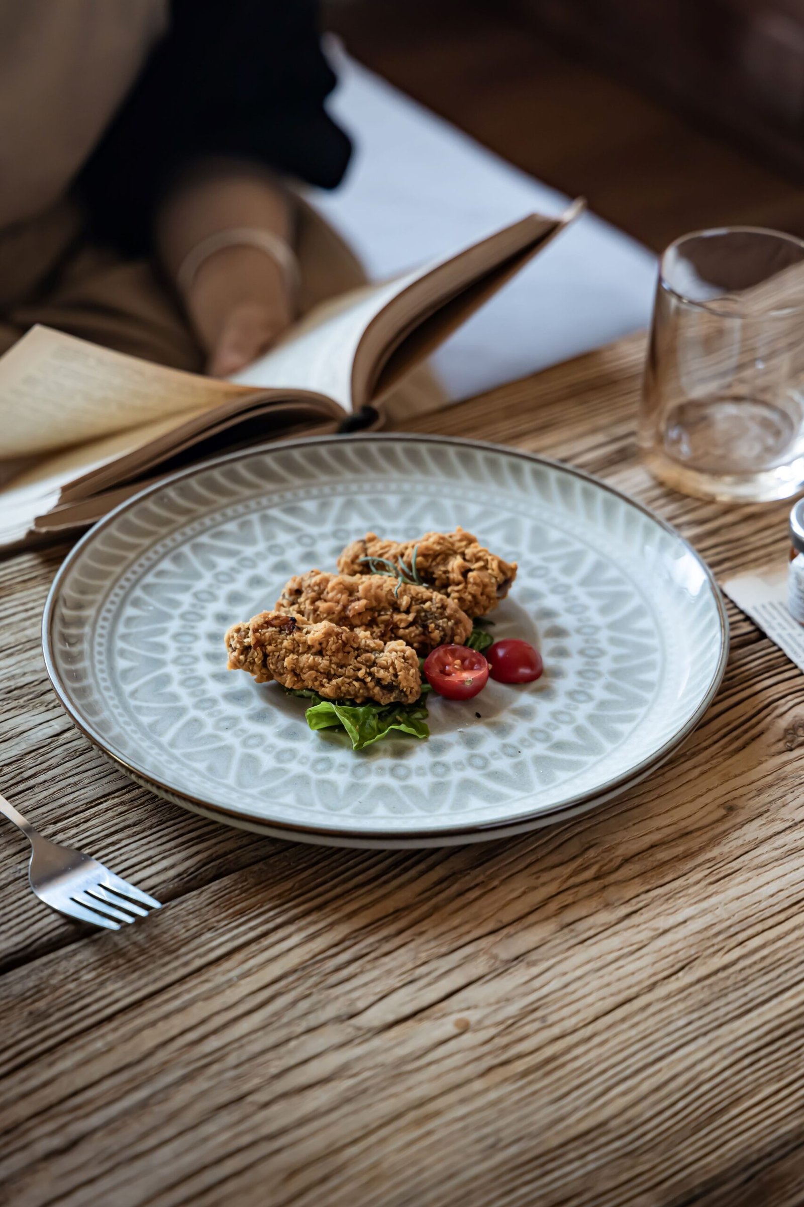 Kitchen Plus 10 inch Antique Moroccan Design Steak Plate Dinner Plate KP857 - Image 4