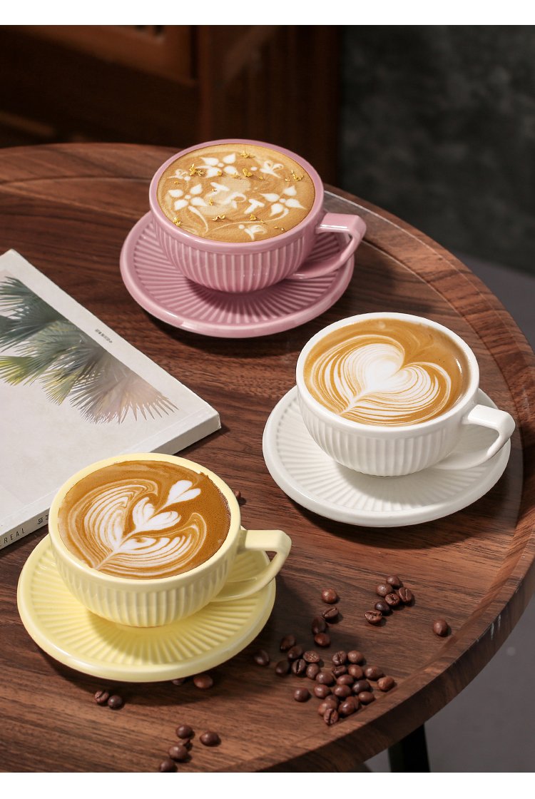 Kitchen Plus 250mL "Stanley" Japanese Retro Ceramic Cup and Saucer KP538 - Image 5