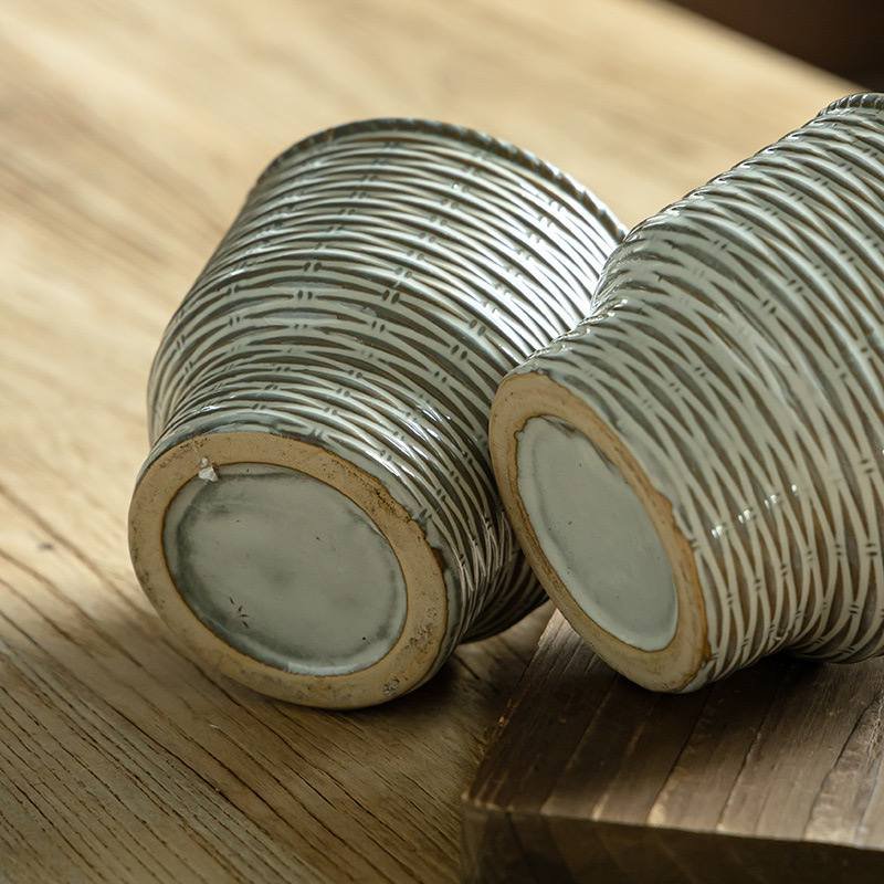 Kitchen Plus Retro Ceramic Flower Vase Home Decor Centerpiece Flower Arrangement KP308 - Image 3