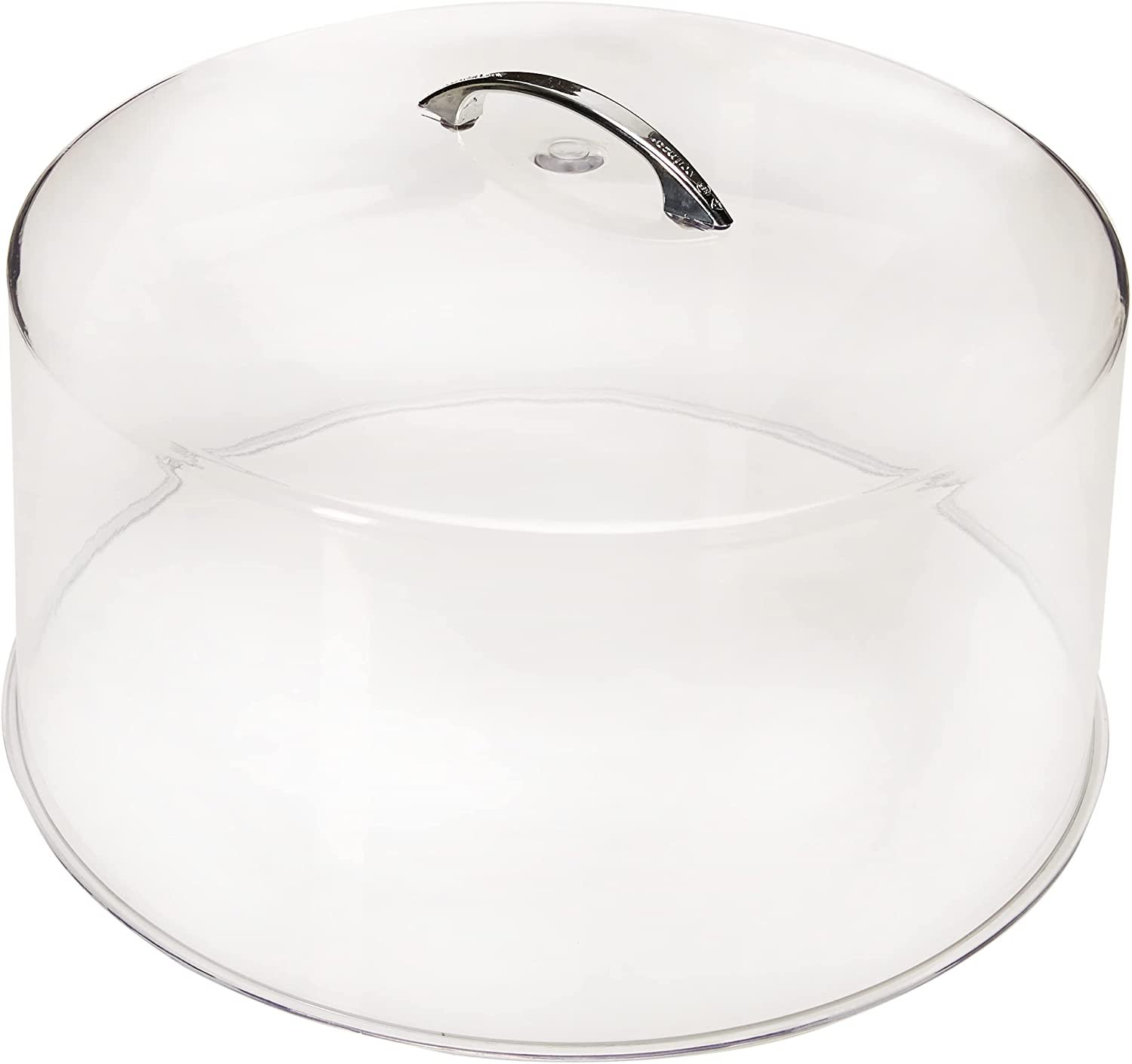 12 inch Polycarbonate Tall Pastry cake cover with Steel Handle KP427 - Image 5