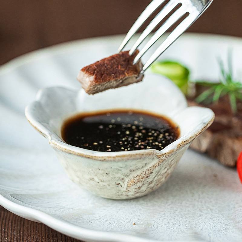 Kitchen Plus Floral Sauce Dish Ketchup Saucer Vinegar Spice Soy Sushi Seasoning Dipping Bowl KP940 - Image 2