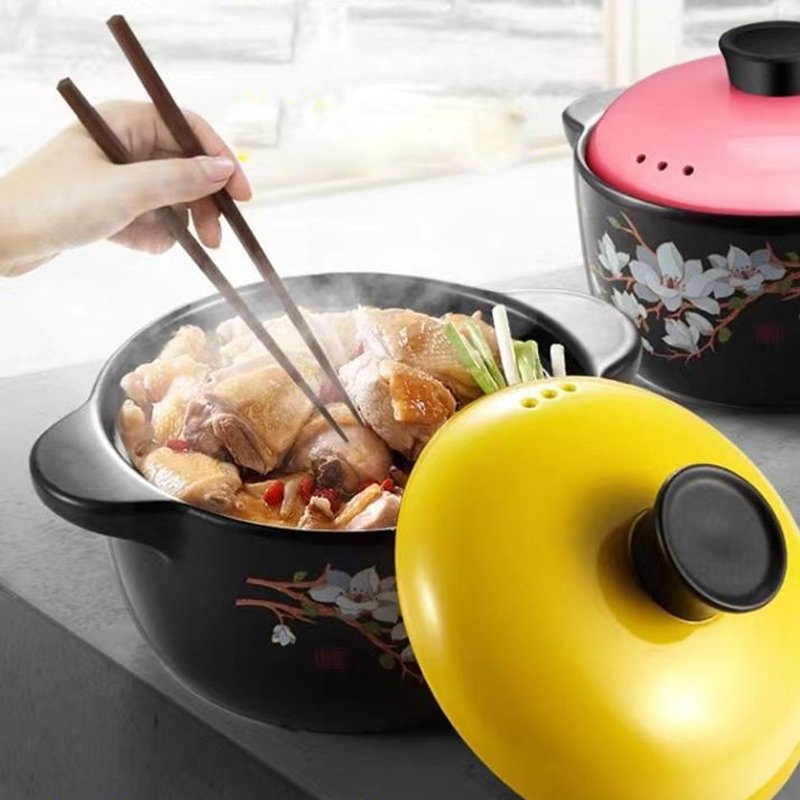 Kitchen Plus Cherry Blossom Gas Stove Safe Casserole Pot - Image 4