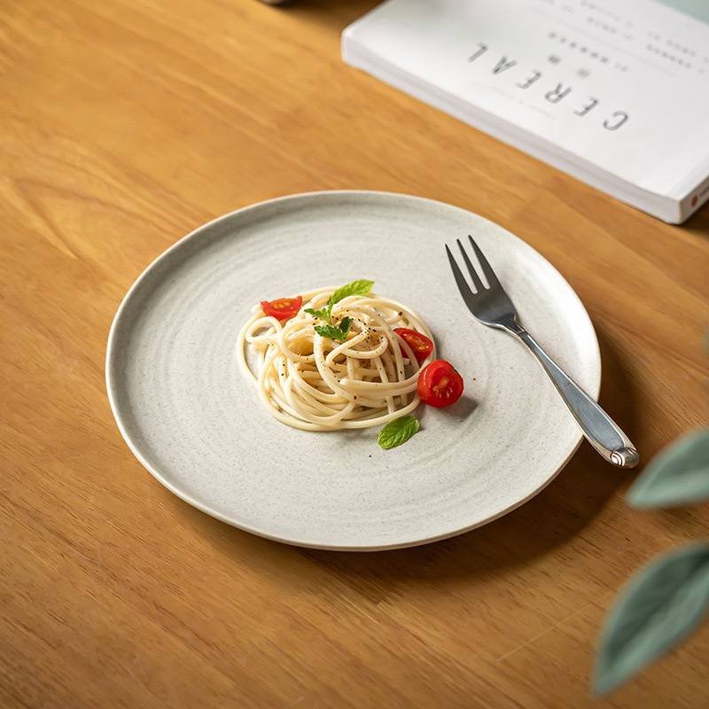 Kitchen Plus Matte Ceramic Stoneware Tableware Glazed Dinner Plate Salad Plate Dessert Plate KP790 - Image 2