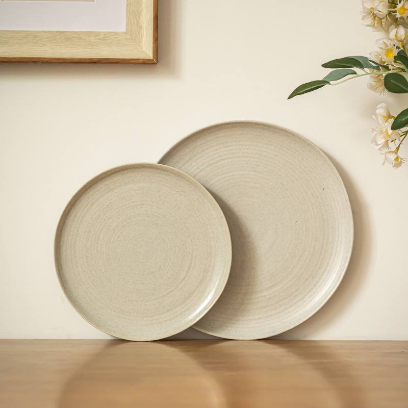 Kitchen Plus Matte Ceramic Stoneware Tableware Glazed Dinner Plate Salad Plate Dessert Plate KP790 - Image 4