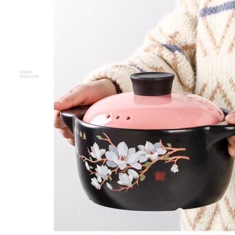 Kitchen Plus Cherry Blossom Gas Stove Safe Casserole Pot - Image 5