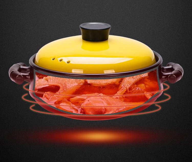 Kitchen Plus Ceramic Casserole Pot Induction and Gas Stove Safe KP475 - Image 5