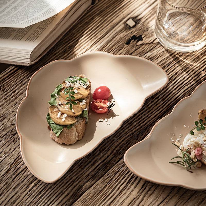 Kitchen Plus Creative Croissant Design Ceramic Dessert Plate KP831 - Image 4