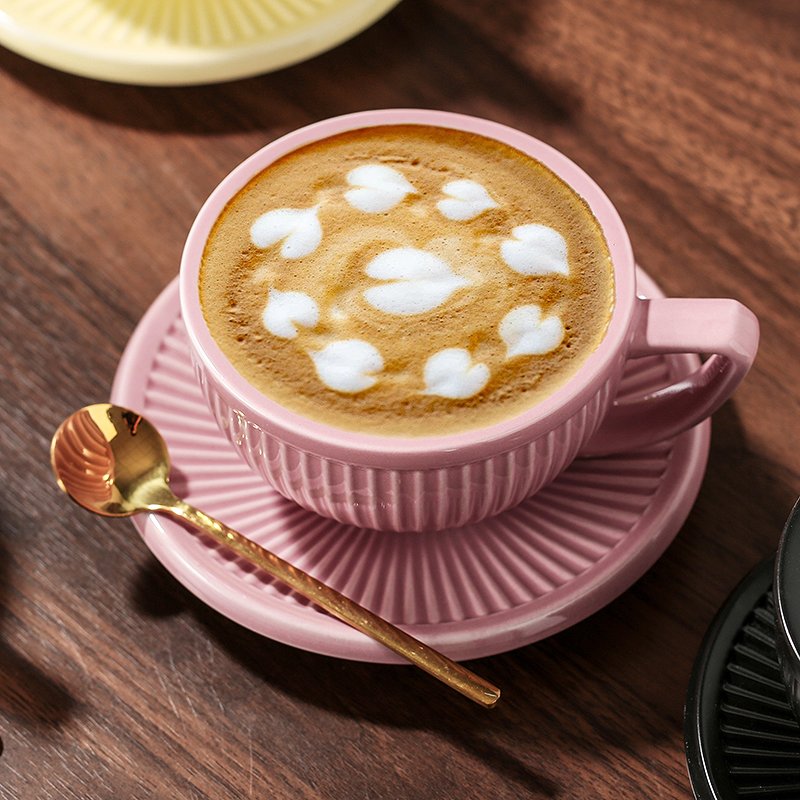 Kitchen Plus 250mL "Stanley" Japanese Retro Ceramic Cup and Saucer KP538 - Image 7