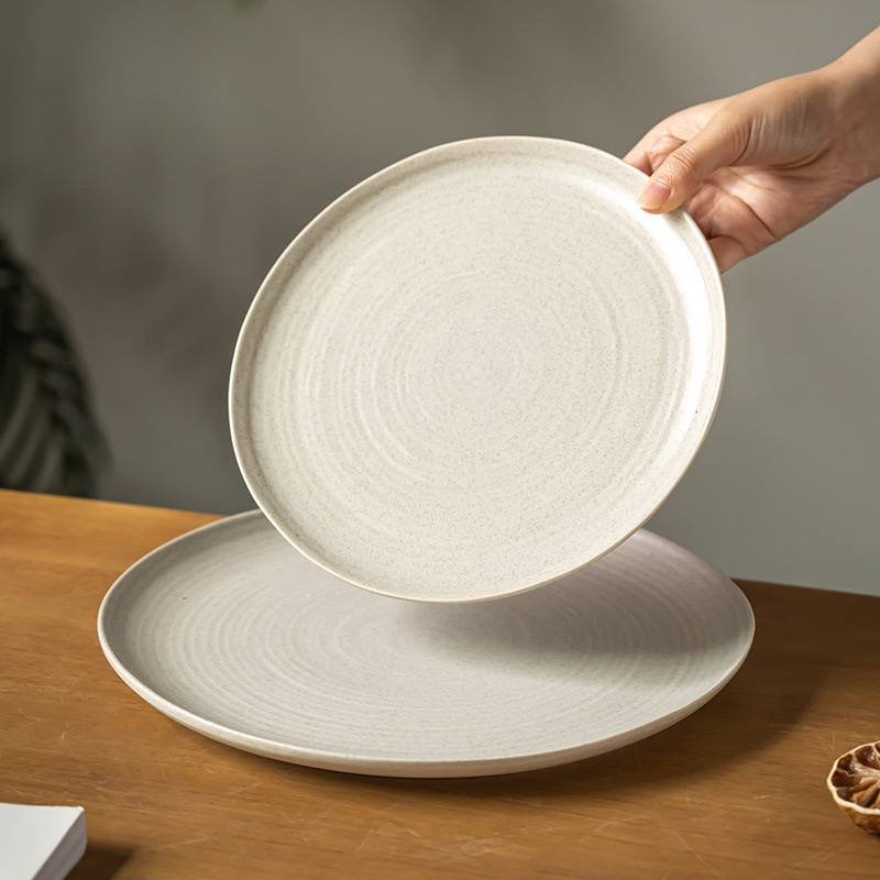 Kitchen Plus Matte Ceramic Stoneware Tableware Glazed Dinner Plate Salad Plate Dessert Plate KP790 - Image 3