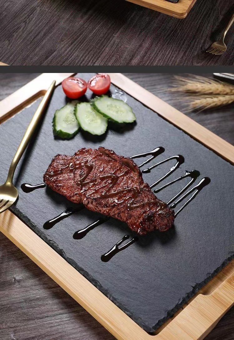 Kitchen Plus Serving Stone With Bamboo Steakboard KP330 - Image 6