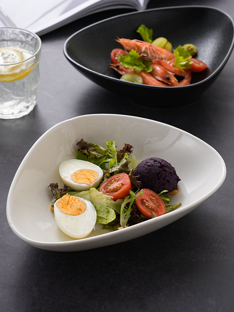 Kitchen Plus Triangle Ceramic Japanese Sushi Plate Dessert Plate Retro Tableware KP375 - Image 5