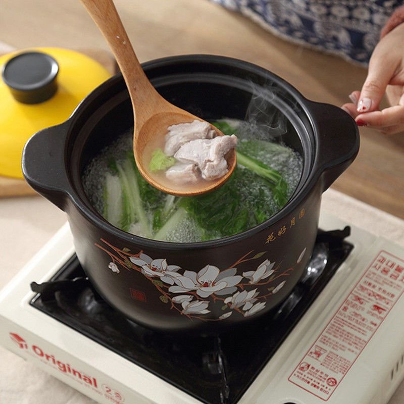 Kitchen Plus Cherry Blossom Gas Stove Safe Casserole Pot - Image 2