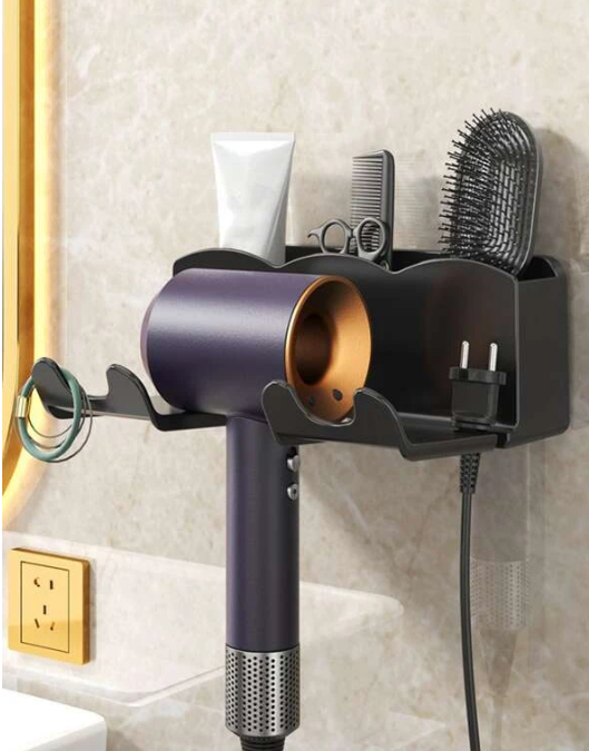 Kitchen Plus Hair Dryer Holder Mount Compatible with All Hair Dryers, Space Organizer for Bathroom - Image 7