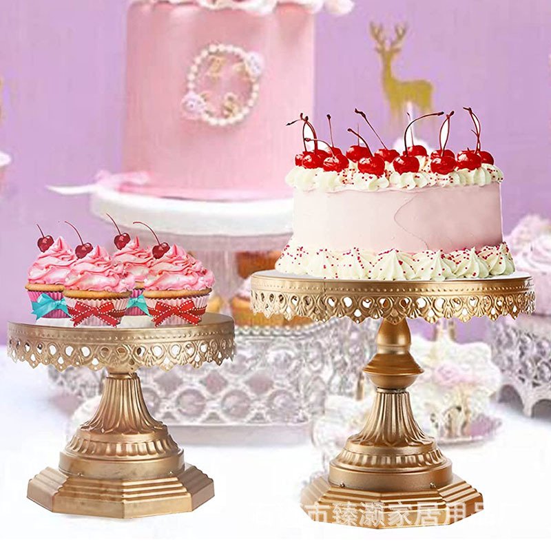Kitchen Plus European Style 3 Piece Metal Cake Stand Sold Per Set KP401 - Image 6