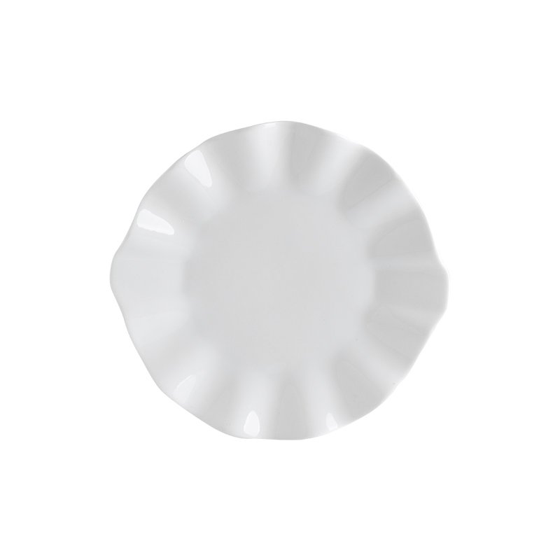 Kitchen Plus Creative Ceramic Floral Irregular Shape Table Snack Dessert Dinner Plate KP671 - Image 6