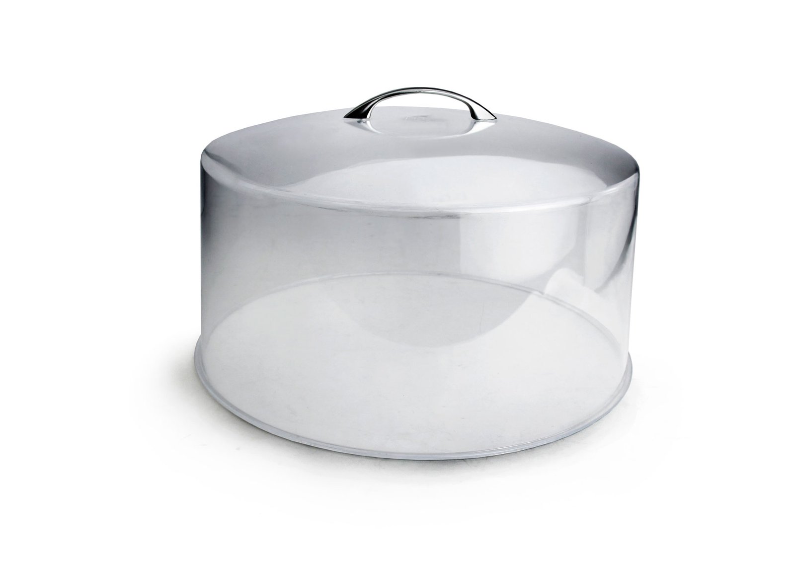 12 inch Polycarbonate Tall Pastry cake cover with Steel Handle KP427 - Image 2