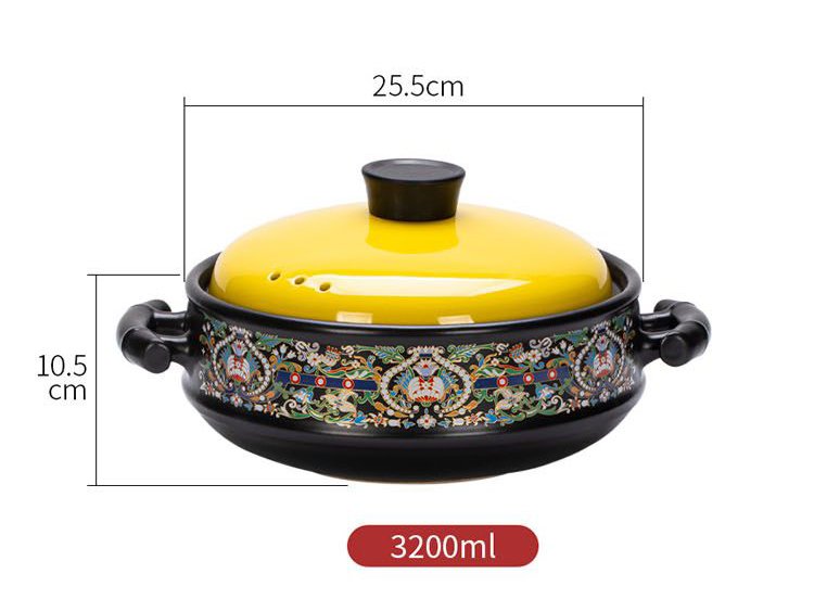 Kitchen Plus Ceramic Casserole Pot Induction and Gas Stove Safe KP475 - Image 4