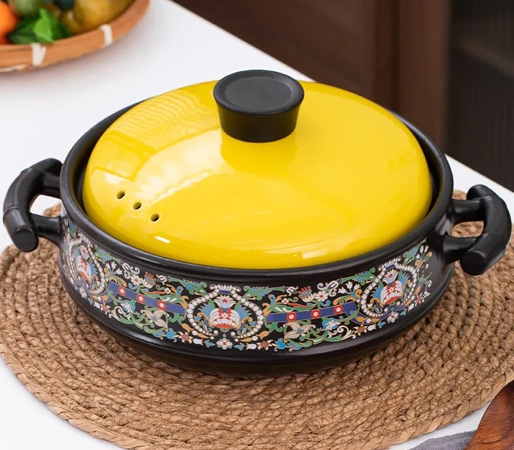 Kitchen Plus Ceramic Casserole Pot Induction and Gas Stove Safe KP475 - Image 2