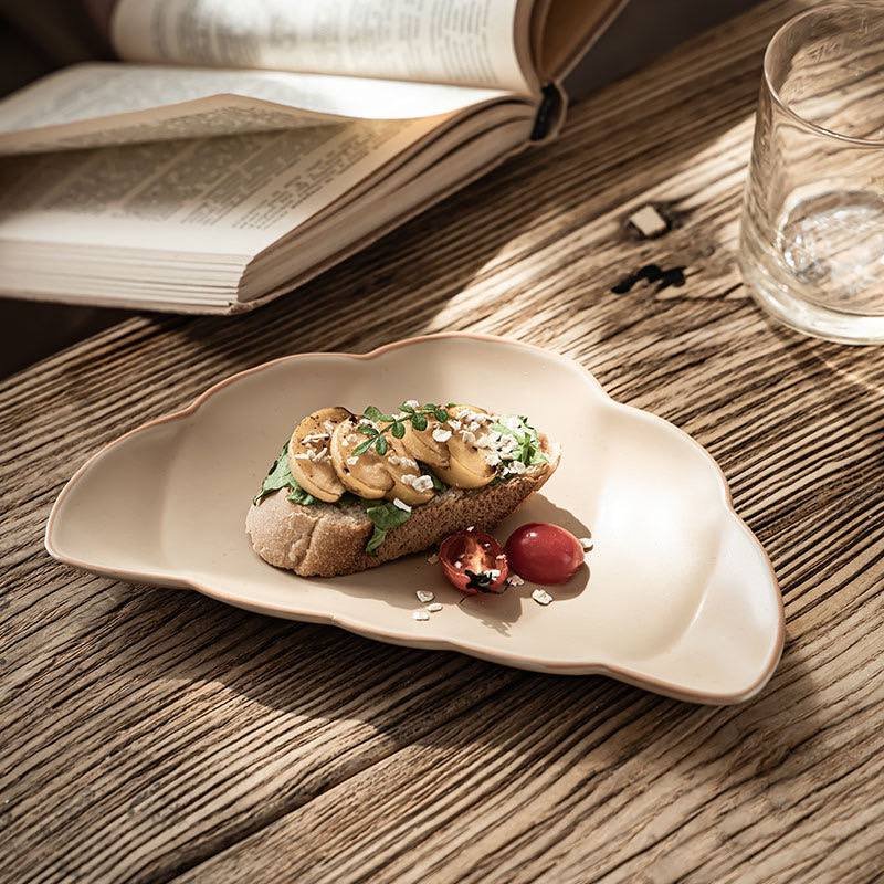 Kitchen Plus Creative Croissant Design Ceramic Dessert Plate KP831 - Image 3