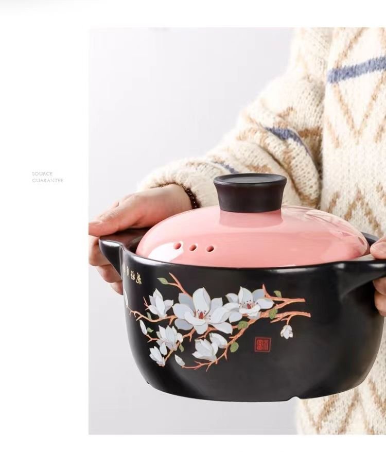 Kitchen Plus Cherry Blossom Gas Stove Safe Casserole Pot - Image 6
