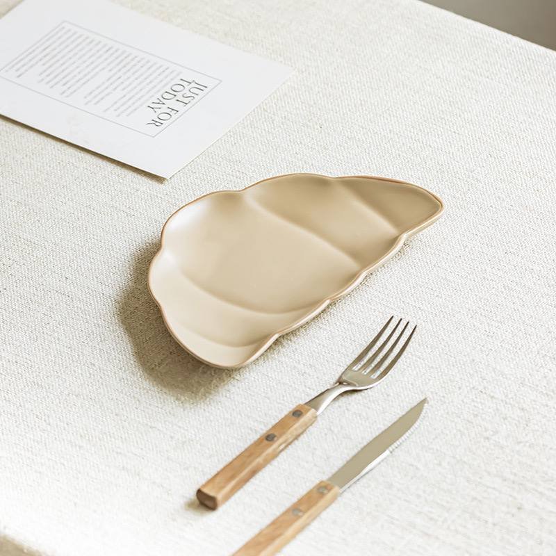 Kitchen Plus Creative Croissant Design Ceramic Dessert Plate KP831 - Image 6