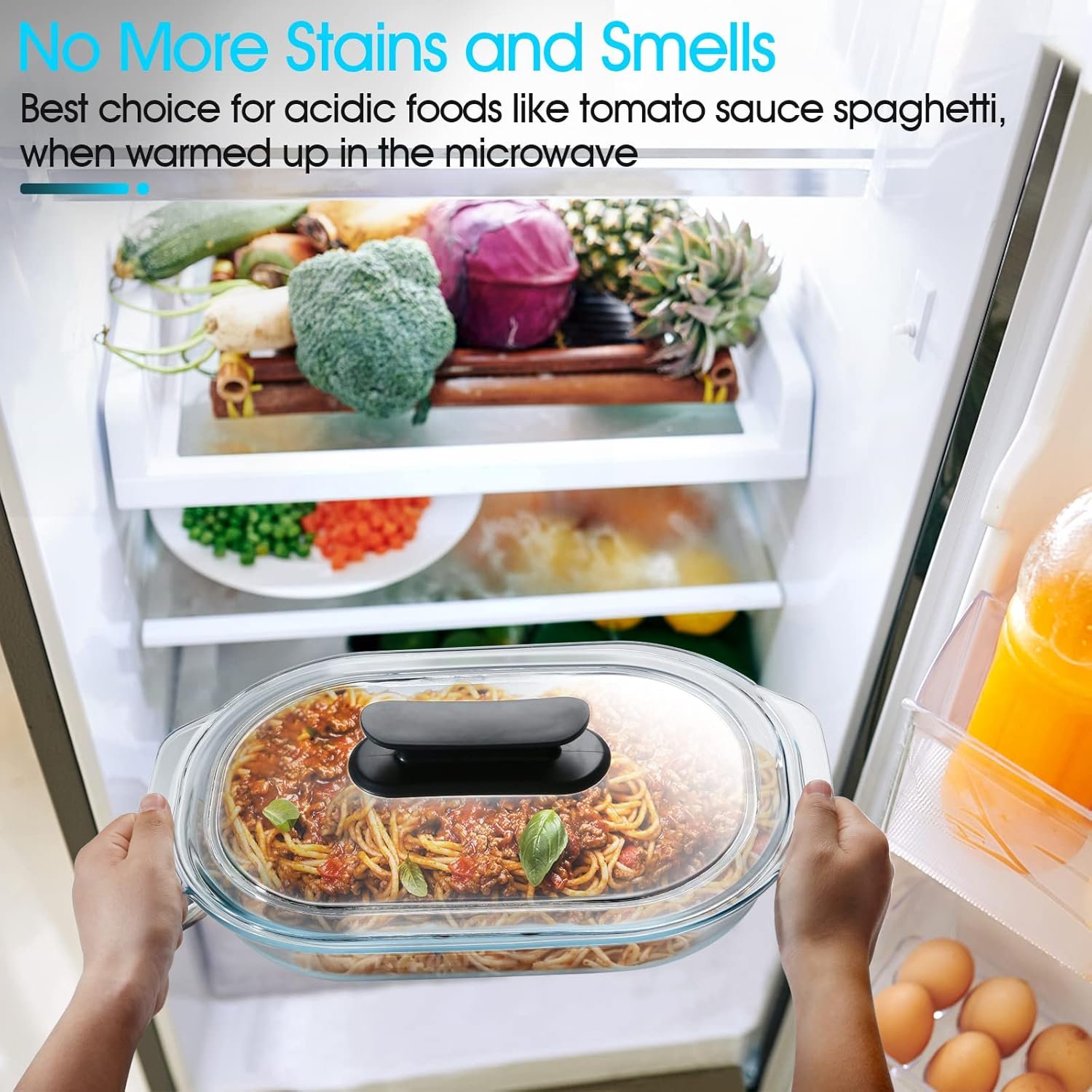 Kitchen Plus 3 Liter Glass Casserole Dish With Glass Lid Easy Grip Handle Oval Oven Safe Bakeware KP376 - Image 6