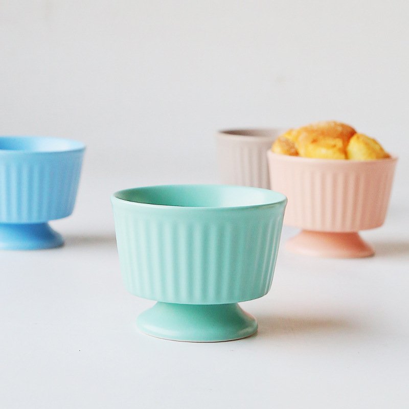 Kitchen Plus Ceramic Ramekin for Ice Cream with Stand KP016 - Image 2