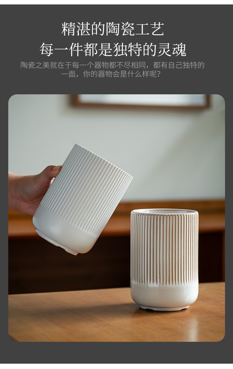 Kitchen Plus Counter Utensil Holder Ceramic Cooking Utensil Holder KP993 - Image 2