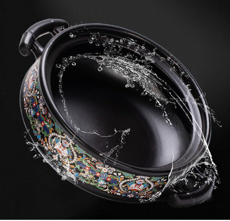 Kitchen Plus Ceramic Casserole Pot Induction and Gas Stove Safe KP475 - Image 3