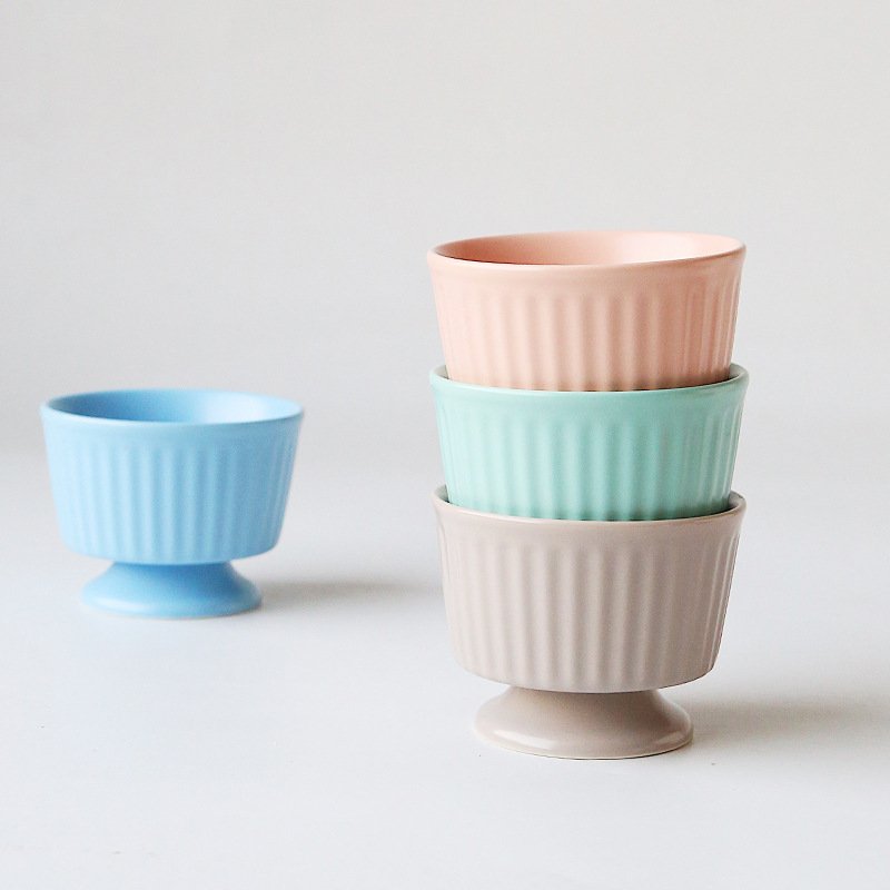 Kitchen Plus Ceramic Ramekin for Ice Cream with Stand KP016 - Image 3