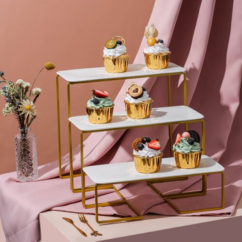 Kitchen Plus Multi-Layer Cupcake Stand Dessert Plate Food Display Stand Party Serving Plate KP419