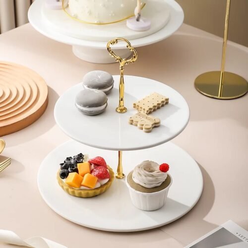 Kitchen Plus Kyla Ceramic 2 tier or 3 tier Cake Stand KP398