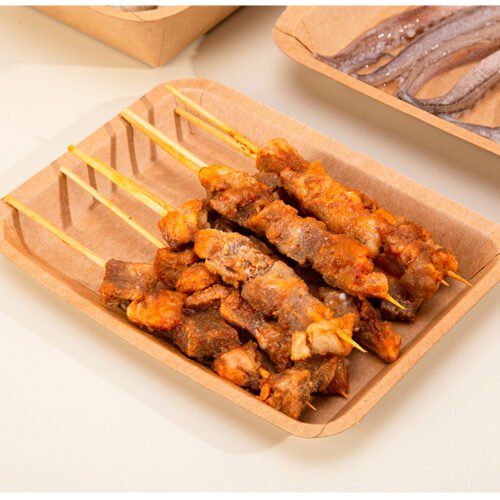 Kitchen Plus 20 pcs Brown Kraft Paper Salad Food Packaging Take out Bowl with PVC Window KP973