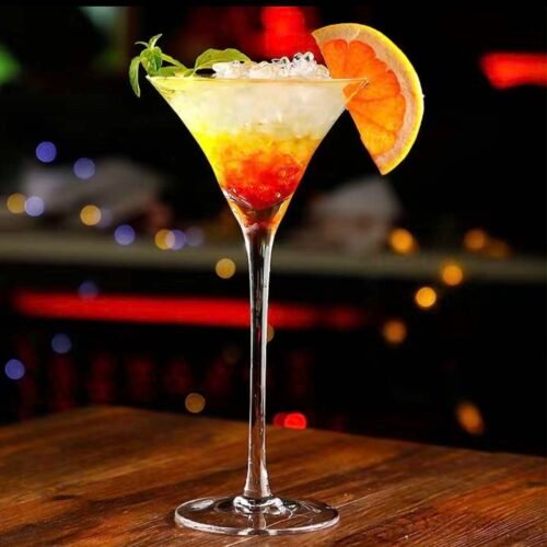 Kitchen Plus 140mL Wine Martini Triangle Tall Cocktail Glass KP498