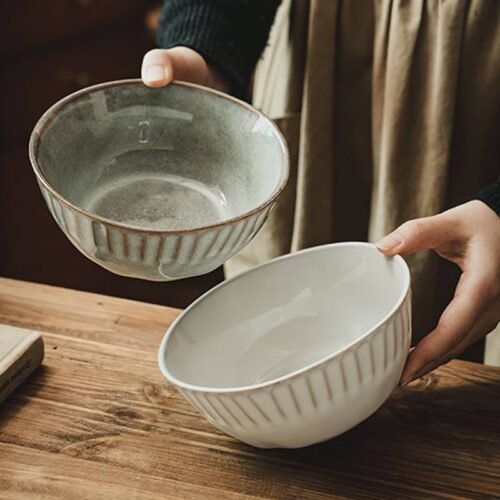 Kitchen Plus 6 inch Ceramic Rice Bowl Japanese Design Gohan Bowl Salad Bowl Soup KP914